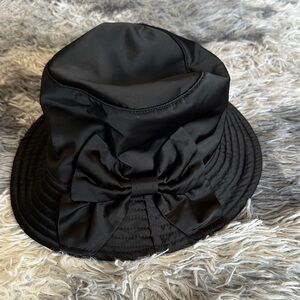 kate spade Black Bow Bucket Hat